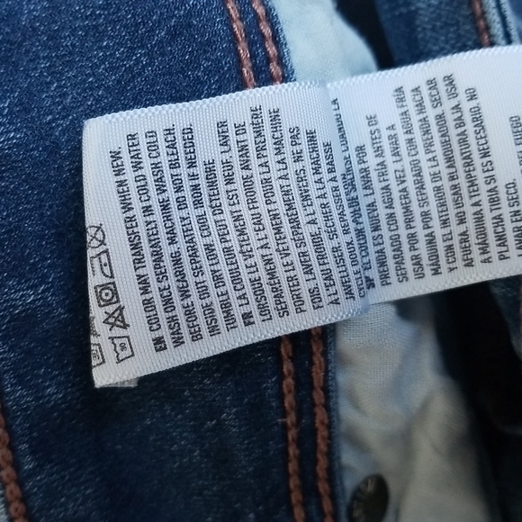 (4) American Eagle Super Stretch Kick Boot Extra Shorts Denim Jeans - Picture 5 of 11